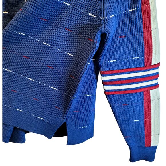 Alp N Rock Margot Sweater Pullover Womens XL Blue Side Stripe Retro Ski $350 NEW - Picture 8 of 16